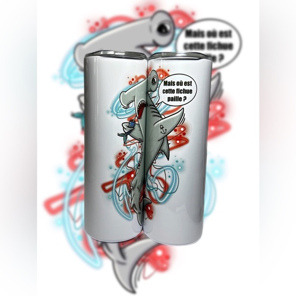Tasse isotherme 20oz requin marteau - Picture 1 of 1